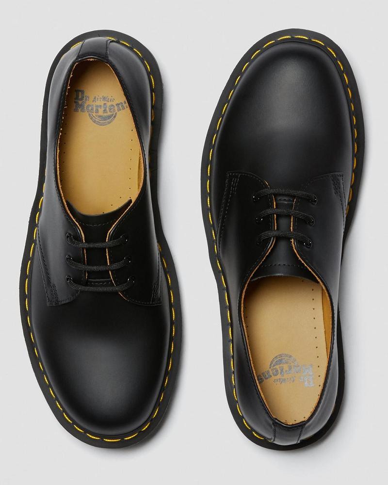 Men's Dr Martens 1461 Smooth Leather Oxfords Shoes Black | AU 604UZG